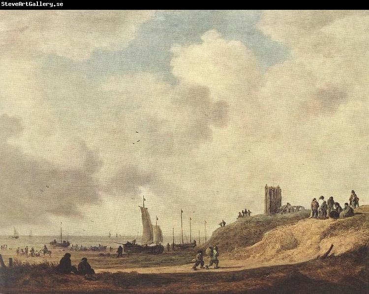 Jan van Goyen Seashore at Scheveningen